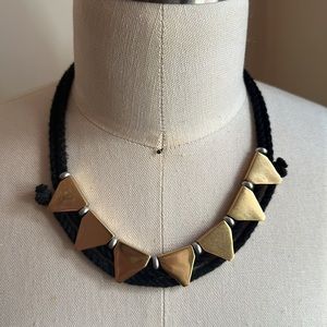 Madewell Boho rope and metal necklace